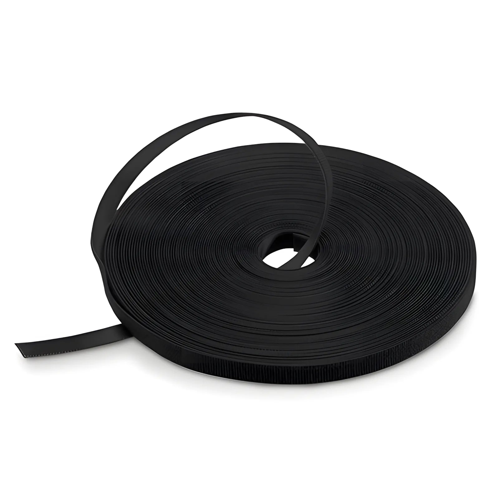 25m/Roll 1000in.L x 0.48in.W Hook and Loop Reusable Cable Ties-Black