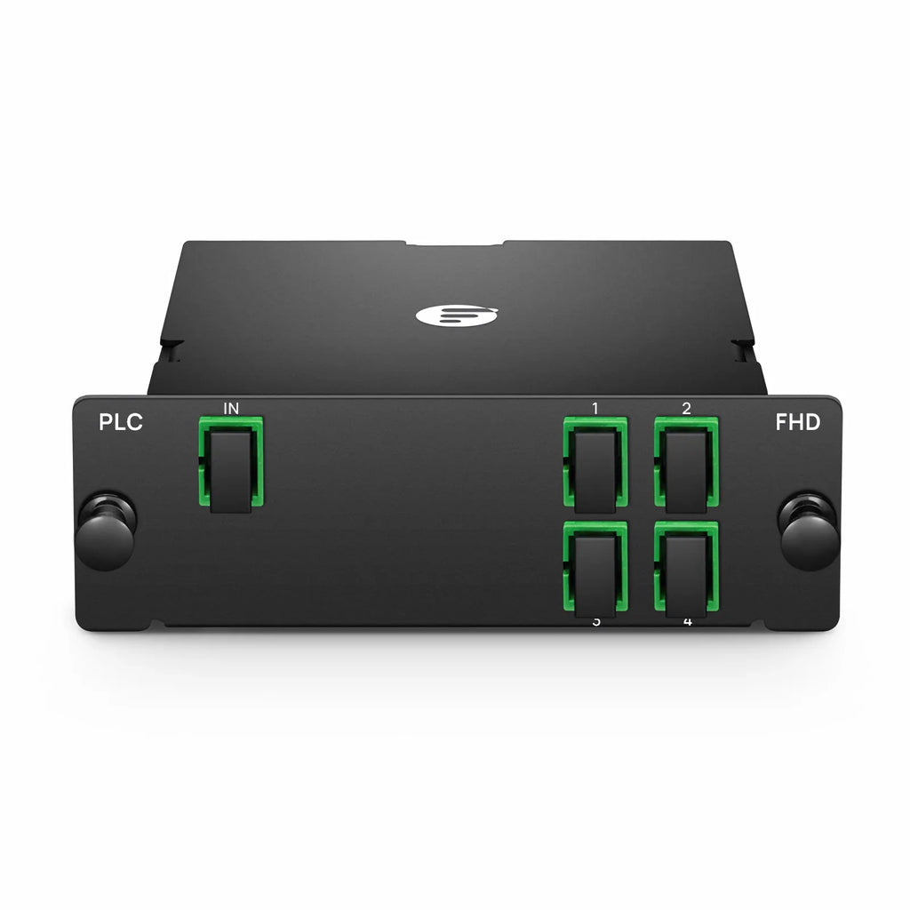 1 x 4 PLC Fiber Splitter, Standard FHDâ„¢ Cassette SC/APC, Singlemode, for Optical LAN