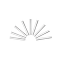 1.2 x 30mm Fiber Optic Splice Protection Sleeve, Single Fiber, 50pcs/pkg