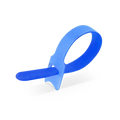 100Pcs/Pack 6in.L x 0.5in.W T-type Reusable Cable Ties, Blue