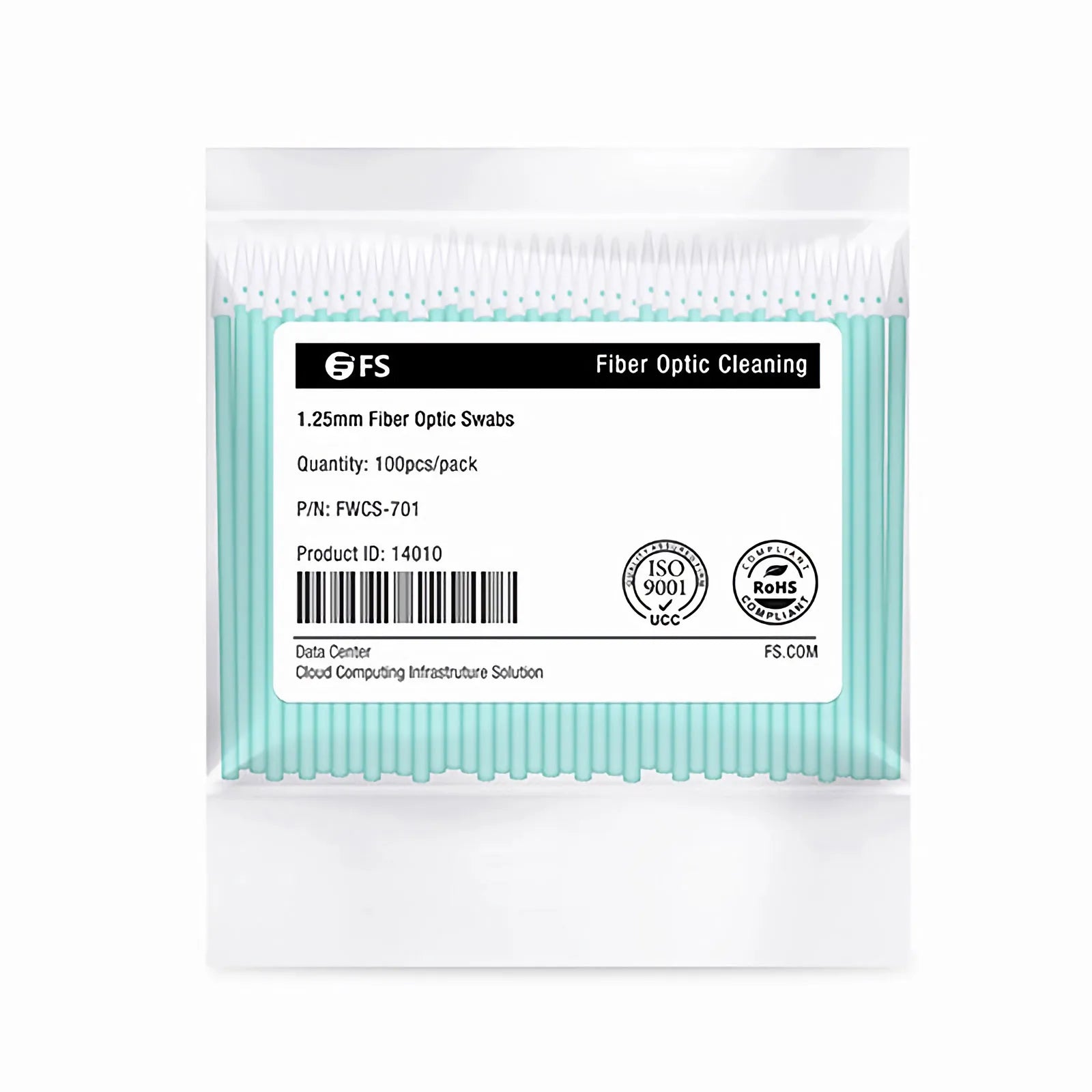 1.25mm Fiber Optic Lint-free Foam Clean Swabs (100pcs/Pack)