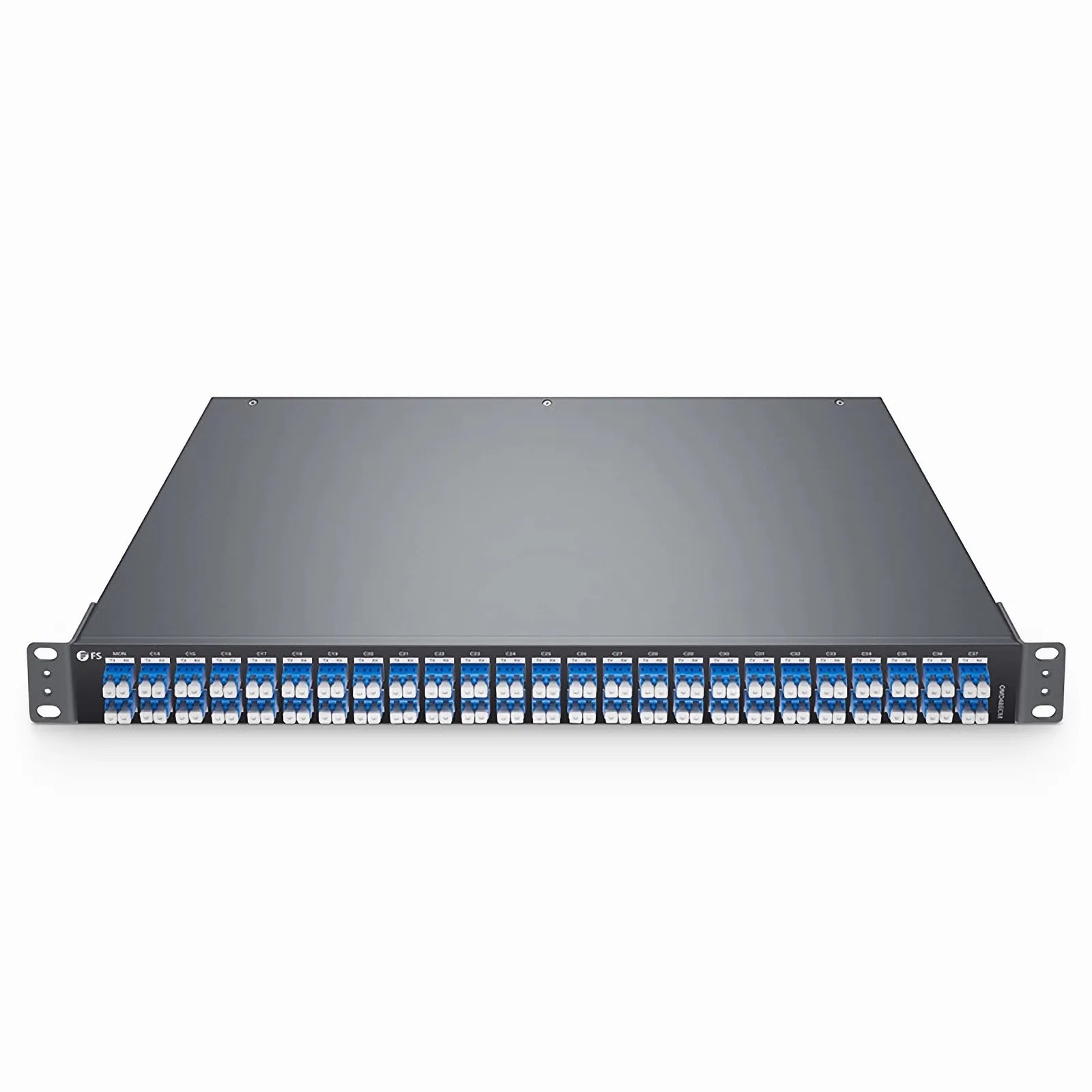 OMD48ECM, 48 Channels 100GHz C14-C61 Passive, Dual Fiber DWDM Mux and Demux with Monitor Port, LC/UPC, 1U Rack