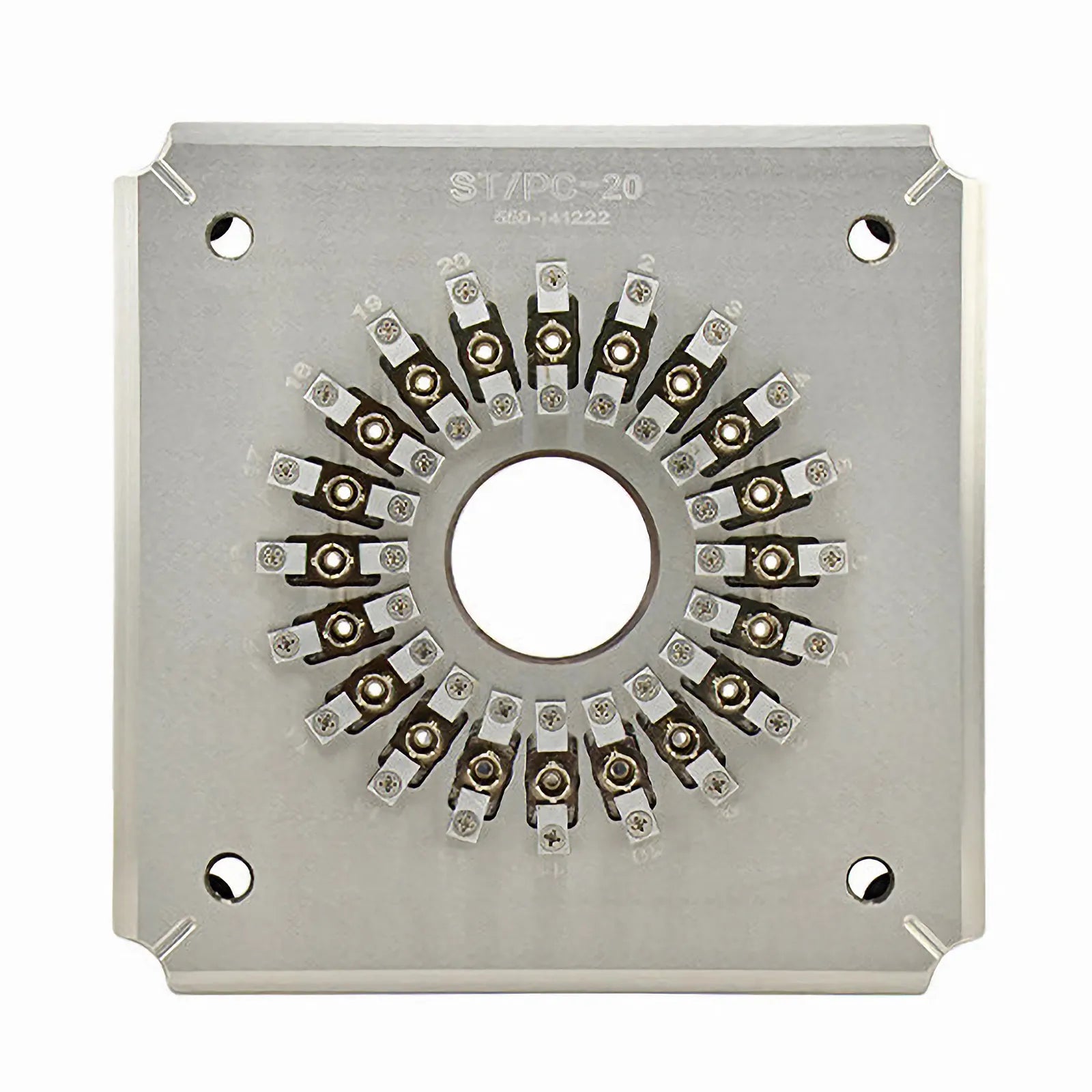 Polishing Fixture/Holder for ST/UPC 20 Connectors (ST/UPC-20 Connector Jig)
