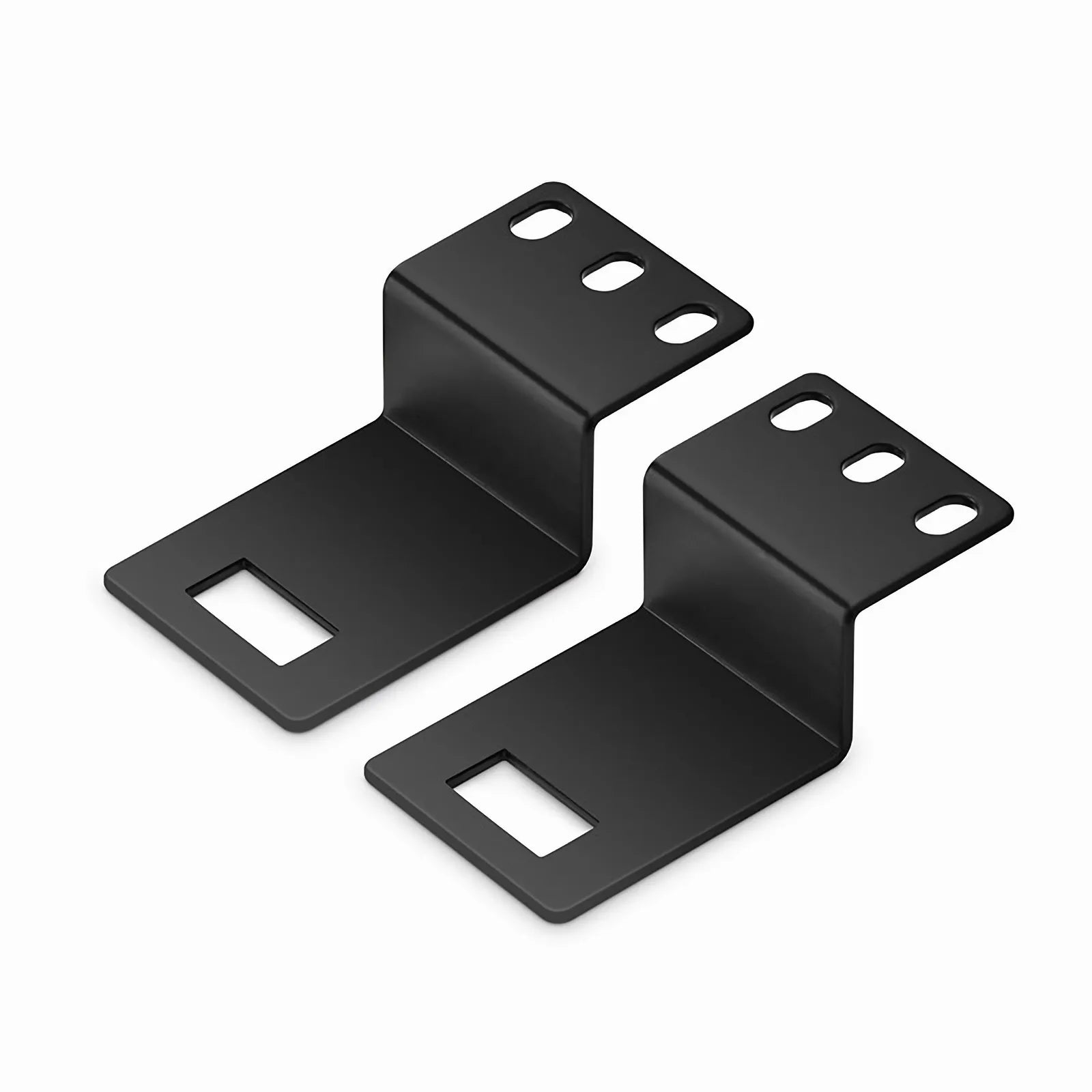 Mounting Bracket for Vertical Cable Manager with M6 Model Screws and Nuts, Black, 4 PCS/Pack