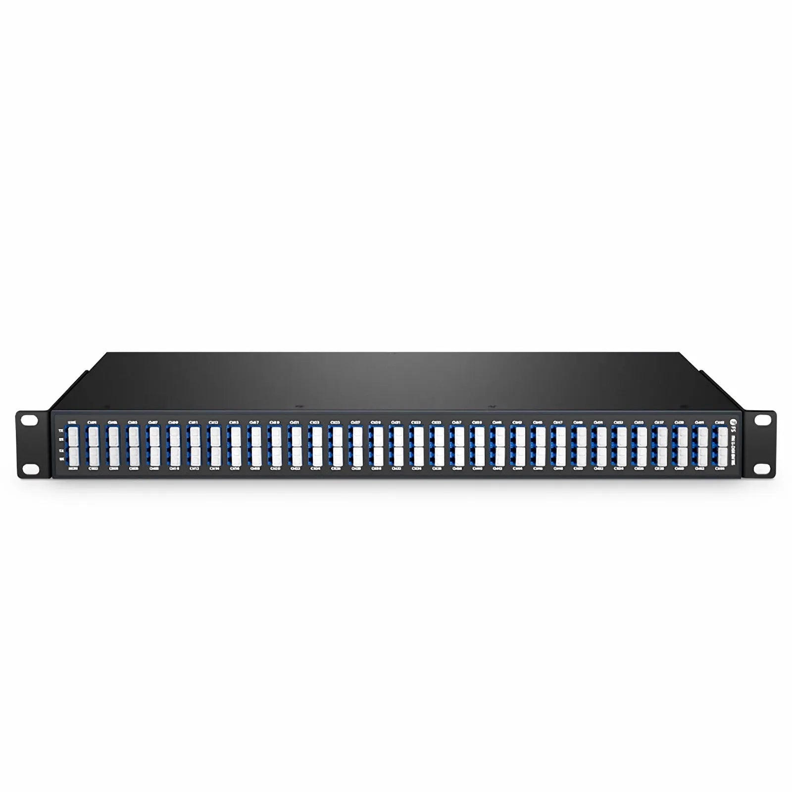 64 Channels DWDM Mux Demux, Super C-band 75GHz 191.3625-196.0875THz, with Monitor Port, 5.8dB Typical IL, LC/UPC, Dual Fiber, FMU 1U Rack Mount