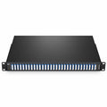 60 Channels Even DWDM Mux Demux, Super C-band 100GHz 190.7-196.6THz , with Monitor Port, 6.0dB Typical IL, LC/UPC, Dual Fiber, FMU 1U Rack Mount