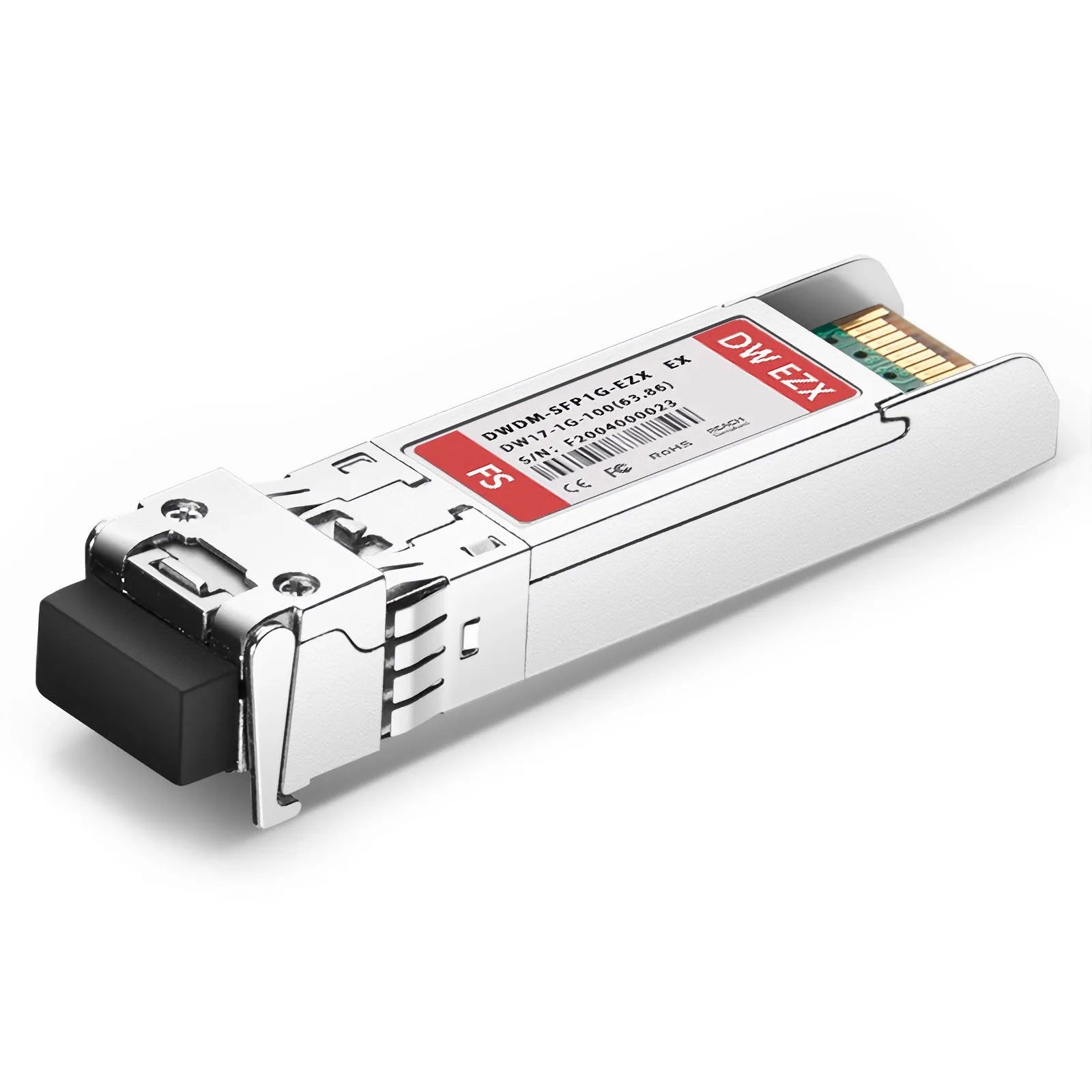 Extreme Networks C17 DWDM-SFP1G-63.86-100 Compatible SFP 1000BASE-DWDM 1563.86nm 100GHz 100km DOM Duplex LC/UPC SMF Optical Transceiver Module for Transmission