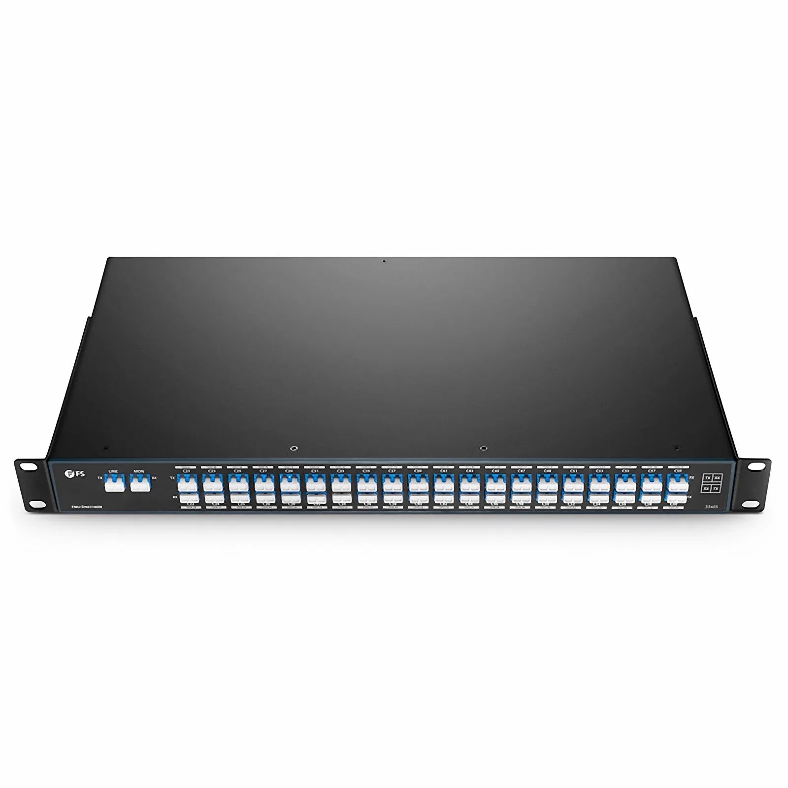 40 Channels DWDM Mux Demux, 100GHz C21-C60, with Monitor Port, 3.0dB Typical IL, LC/UPC, Dual Fiber, FMU 1U Rack Mount