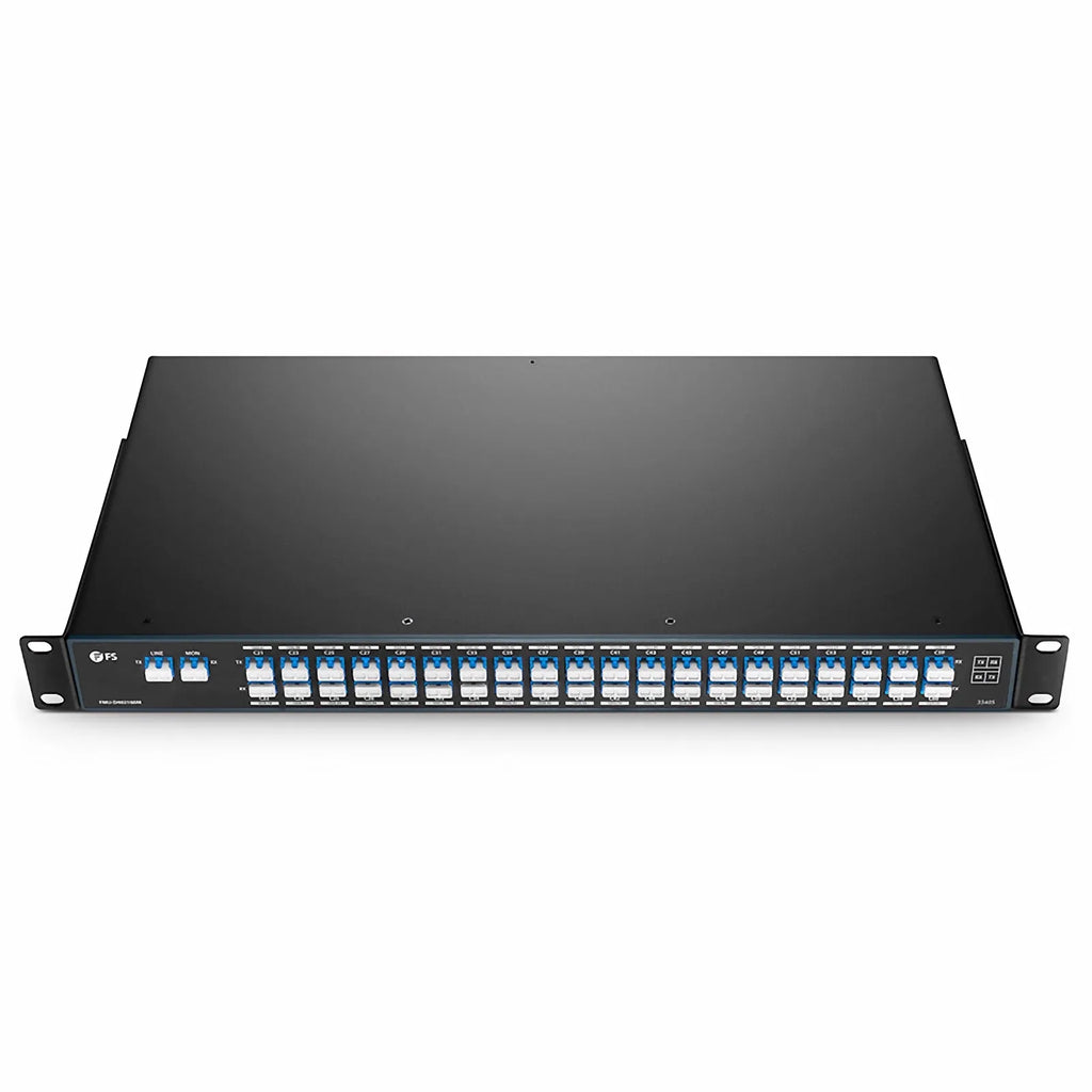40 Channels DWDM Mux Demux, 100GHz C21-C60, with Monitor Port, 3.0dB Typical IL, LC/UPC, Dual Fiber, FMU 1U Rack Mount