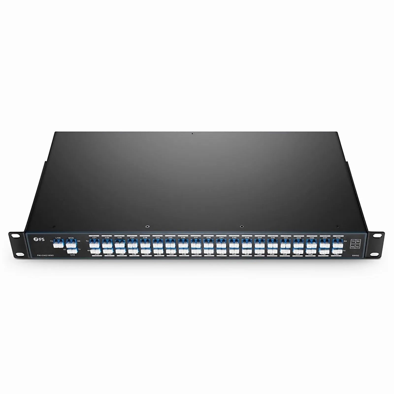 40 Channels DWDM Mux Demux, 100GHz C21-C60, with Monitor and 1310nm Port, 4.5dB Typical IL, LC/UPC, Dual Fiber, FMU 1U Rack Mount