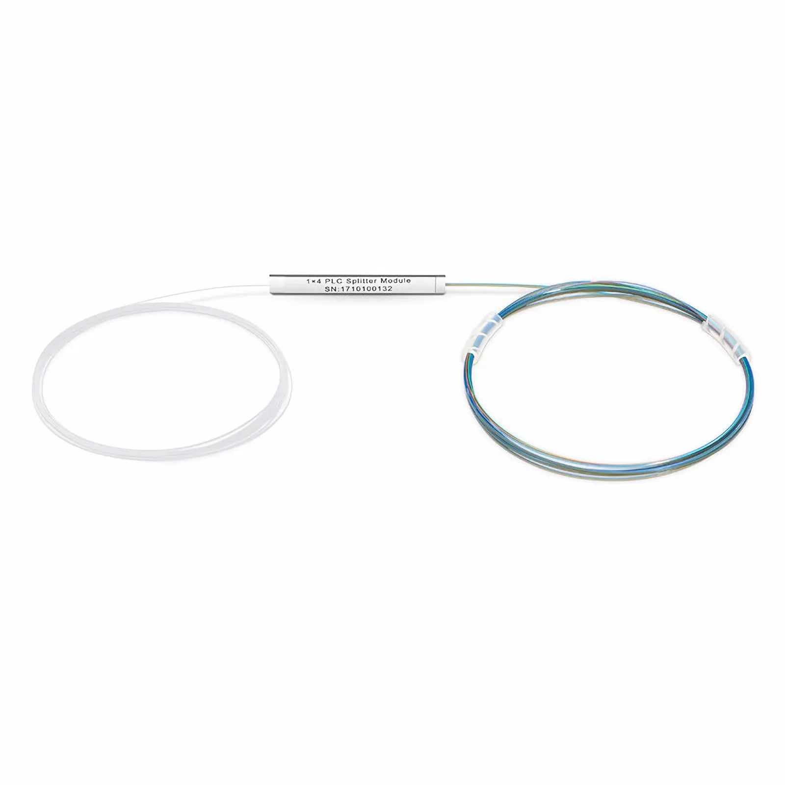 1 x 4 PLC Fiber Splitter, Steel Tube, Bare Fiber 250Î¼m, No Connector, Singlemode