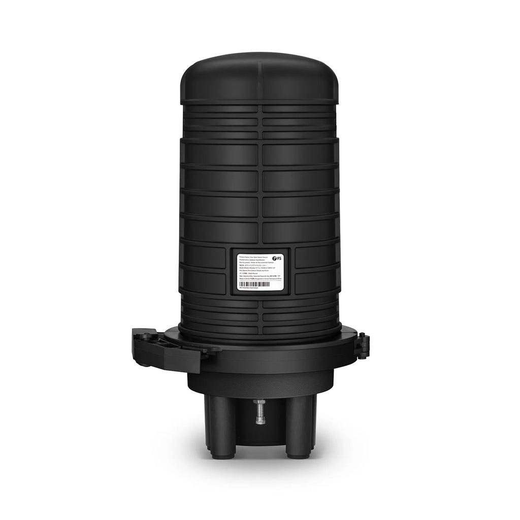 72 Fibers 1In-4Out Dome Fiber Optic Splice Closure, Mechanical Seal and Heat Shrink Seal, with 1 Pre-installed Splice Tray