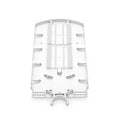 48 Fibers Fusion Splice Tray for Heat-Shrink Fusion Splices, 0.47" x 5.51" x 12.87", Suitable for FS-S074-1O6R-6-48F