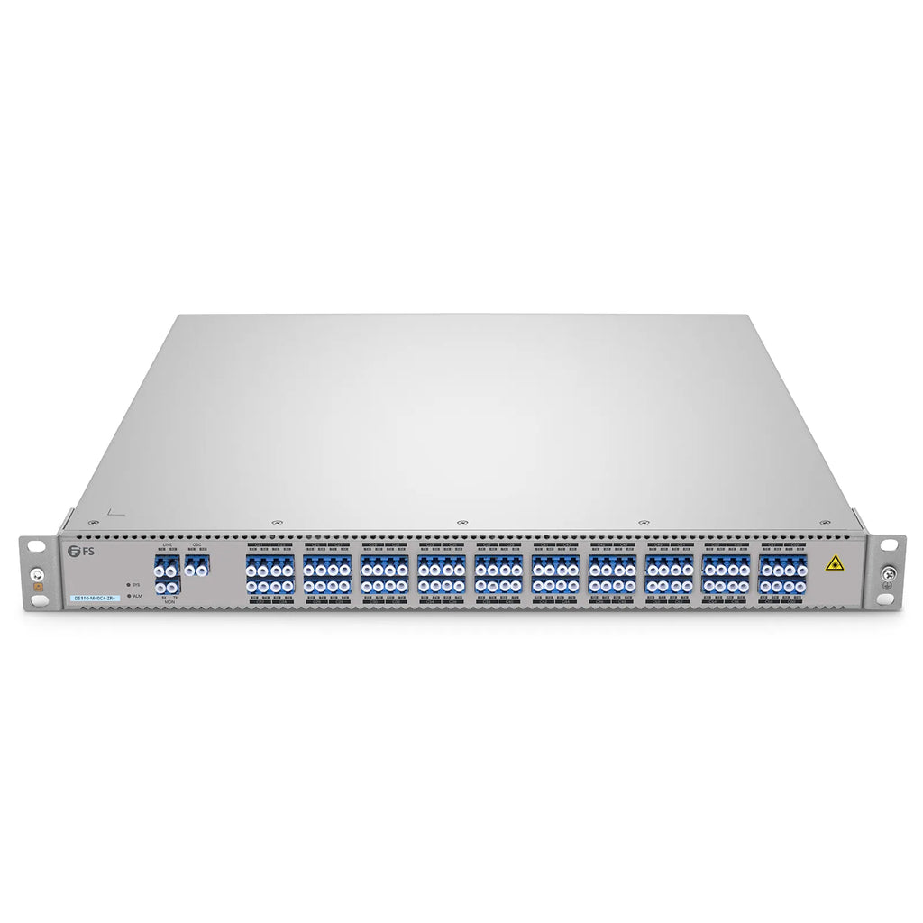 D5110-M40C4-ZR+, 40 Channel DWDM Open Line System Optimized for Coherent Services, C21-C60, Duplex, with Monitor and OSC Port, 1U Rack Mount, 0-120km, Support AmpCon-T/WebGUI Network Management
