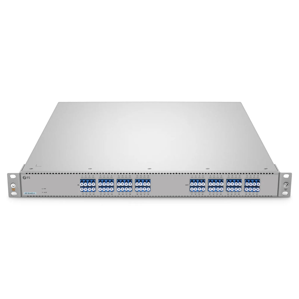 D5130-W32-S Single-mode Low Loss All-Optical Circuit Switch with Built-in OPD, 32 x 32 Ports, Redundant AC PSUs, Support WebGUI Network Management