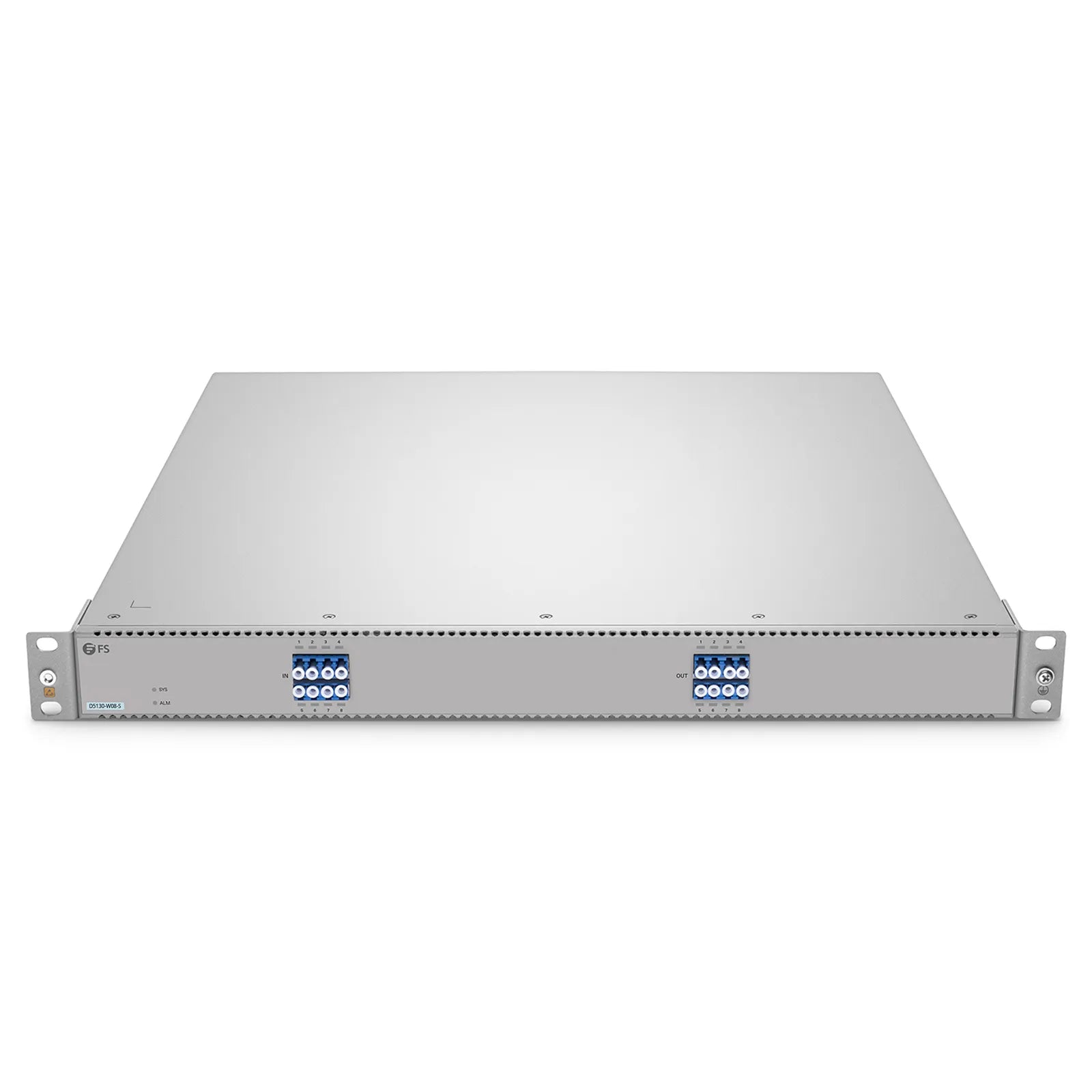 D5130-W08-S Single-mode Low Loss All-Optical Circuit Switch with Built-in OPD, 8 x 8 Ports, Redundant AC PSUs, Support AmpCon-T/WebGUI Network Management