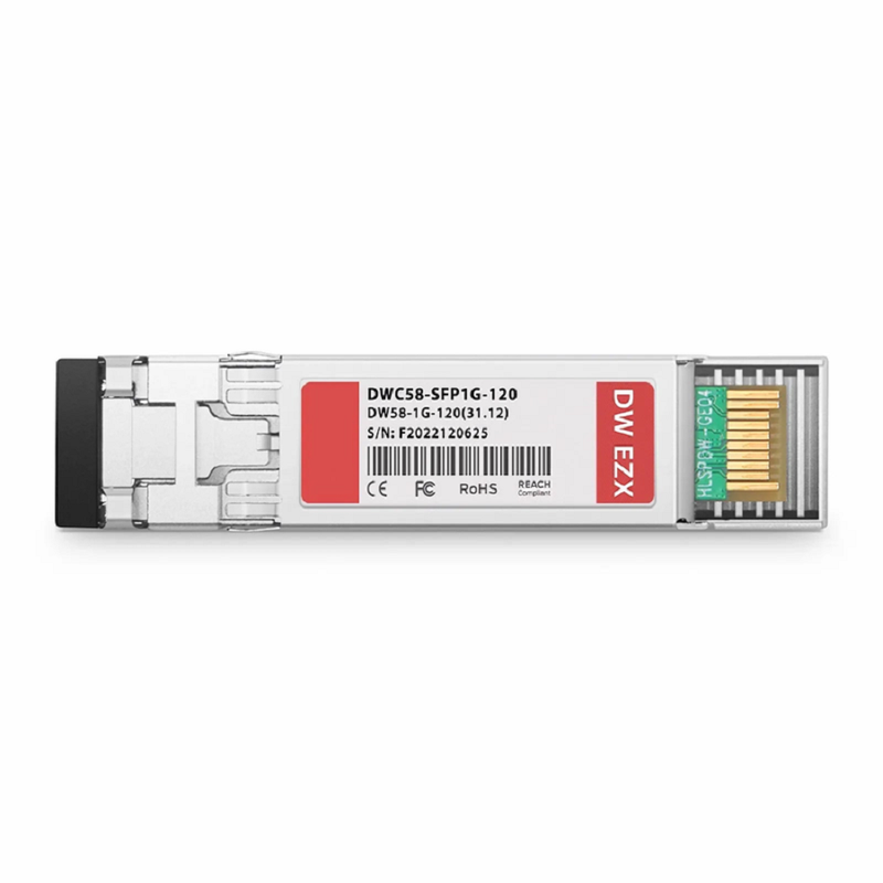 Extreme Networks C17 DWDM-SFP1G-63.86-120 Compatible SFP 1000BASE-DWDM 1563.86nm 100GHz 120km DOM Duplex LC/UPC SMF Optical Transceiver Module for Transmission