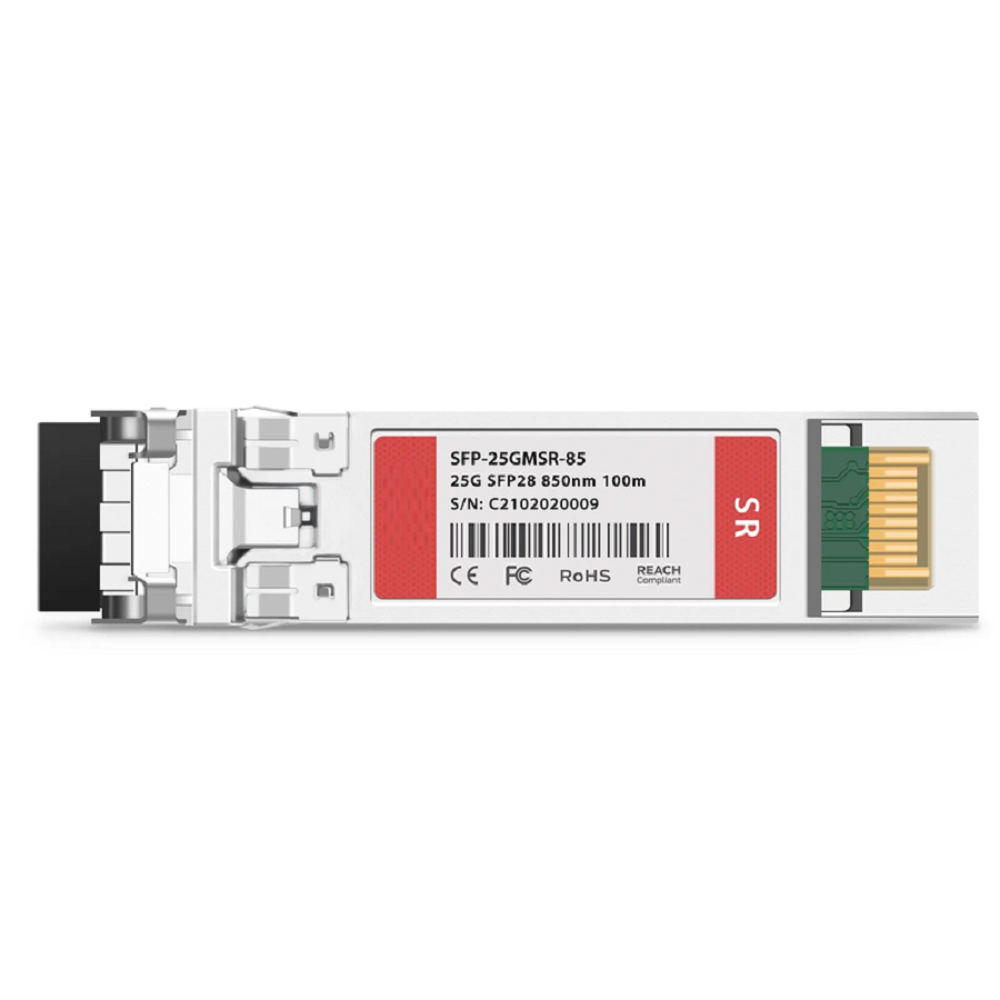 Cisco Compatible 10/25GBASE-SR SFP28 Dual-rate 850nm 100m DOM Duplex LC/UPC MMF Optical Transceiver Module