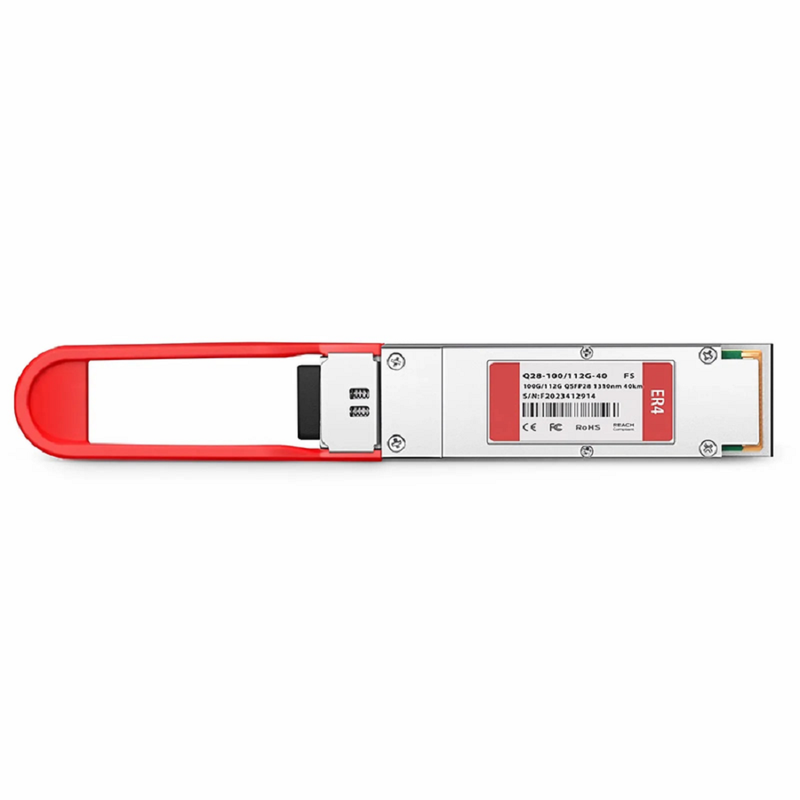 HW QSFP-100/112G-ER4 Compatible 100GBASE-ER4 and 112G OTU4 QSFP28 Dual Rate 4 x 25G NRZ 1310nm 40km DOM Duplex LC/UPC SMF Optical Transceiver Module
