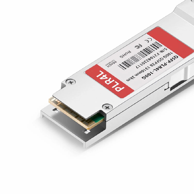 Cisco Compatible 100GBASE-PLR4L QSFP28 4 x 25G NRZ 1310nm 2km DOM MPO-12/APC SMF Optical Transceiver Module, Breakout to 4 x 25G-LR