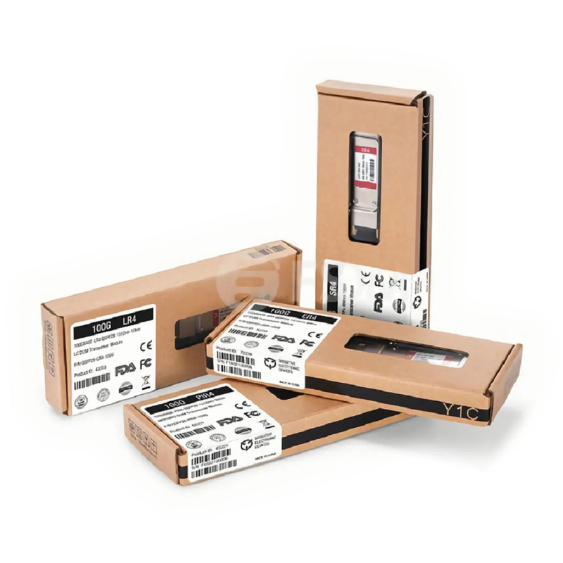 Cisco QSFP-100G-SR4-S Compatible 100GBASE-SR4 QSFP28 4 x 25G NRZ 850nm 100m DOM MPO-12/UPC MMF Optical Transceiver Module, Breakout to 4 x 25G-SR