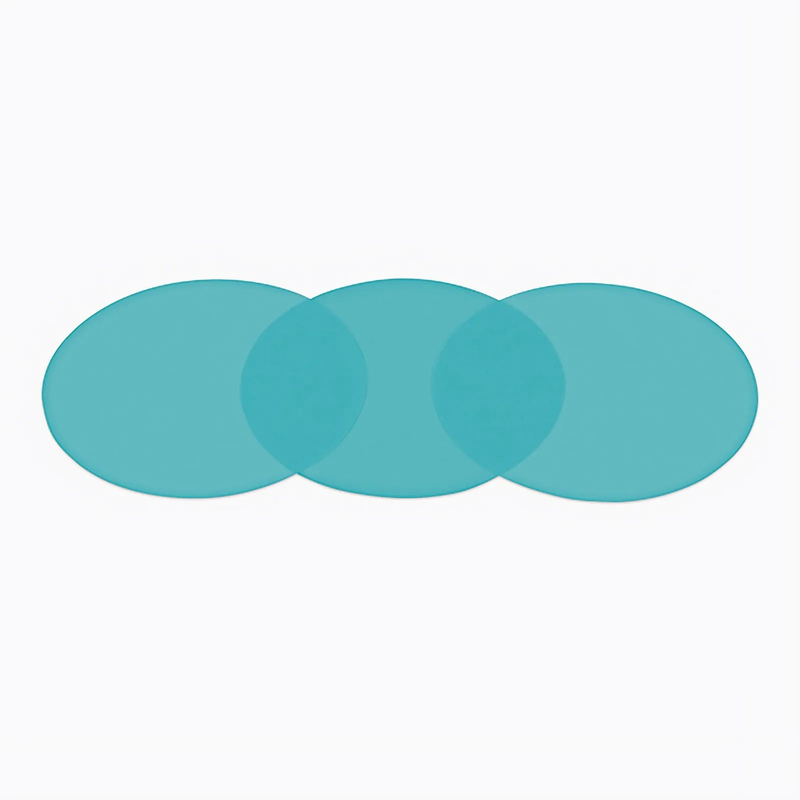 9Î¼m 1 Piece Blue Polishing Film with 127mm Diameter