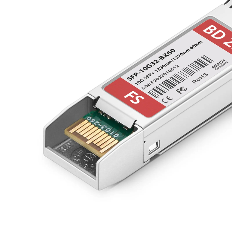 Cisco Compatible 10GBASE-BX60-D BiDi SFP+ 1330nm-TX/1270nm-RX 60km DOM Simplex LC/UPC SMF Optical Transceiver Module