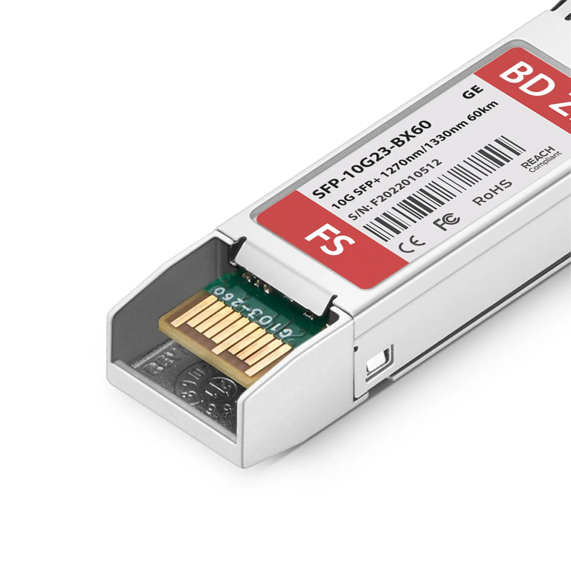 Generic Compatible 10GBASE-BX BiDi SFP+ 1270nm-TX/1330nm-RX 60km DOM Simplex LC/UPC SMF Optical Transceiver Module