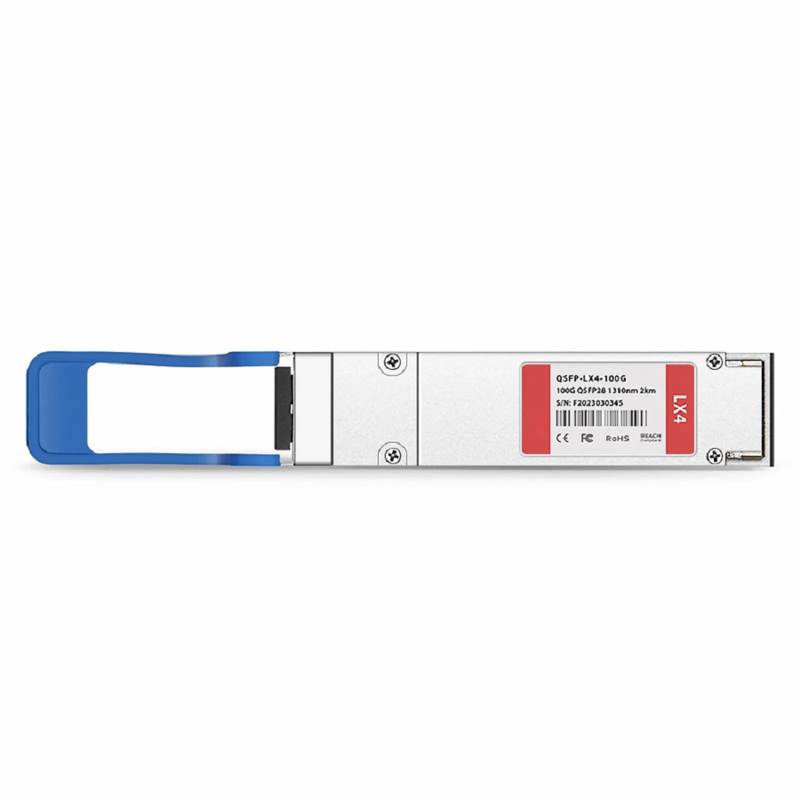 Cisco Compatible 100GBASE-LX4 QSFP28 4 x 25G NRZ 1310nm 2km/100m DOM Duplex LC/UPC SMF/MMF Optical Transceiver Module