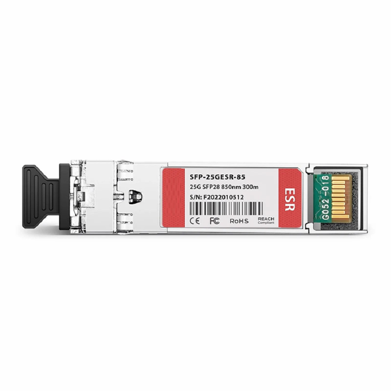 Cisco Compatible 25GBASE-ESR SFP28 850nm 300m DOM Duplex LC/UPC MMF Optical Transceiver Module