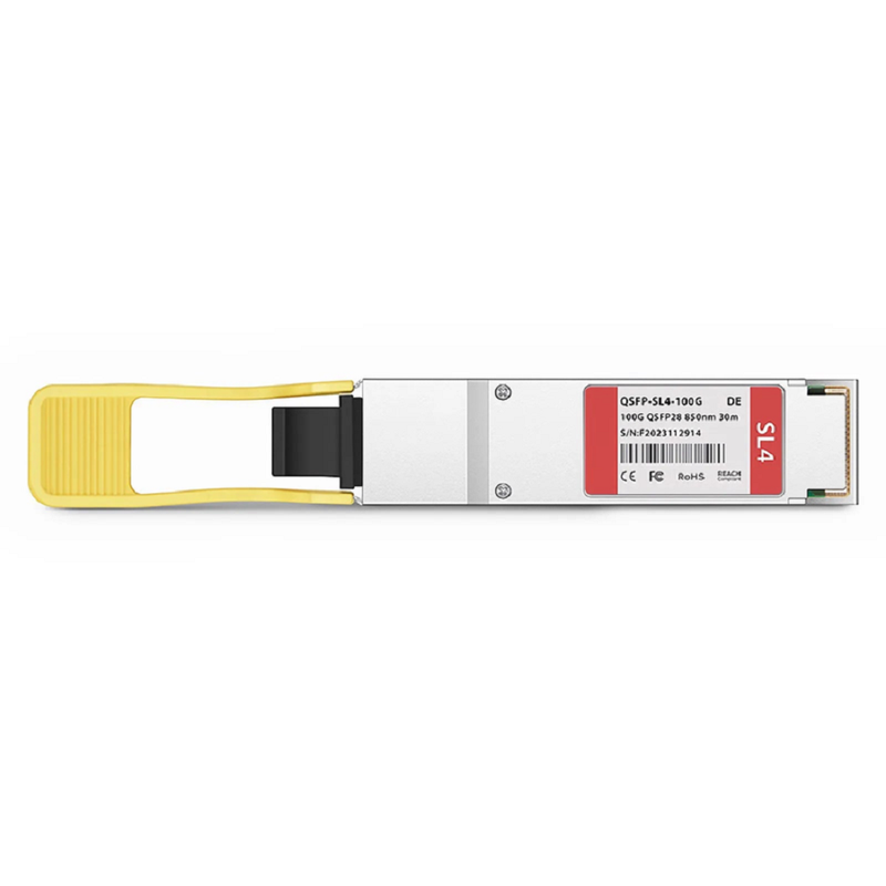 Extreme Compatible 100GBASE-SL4 QSFP28 4 x 25G NRZ 850nm 30m DOM MPO-12/UPC MMF Optical Transceiver Module, Breakout to 4 x 25G-SR