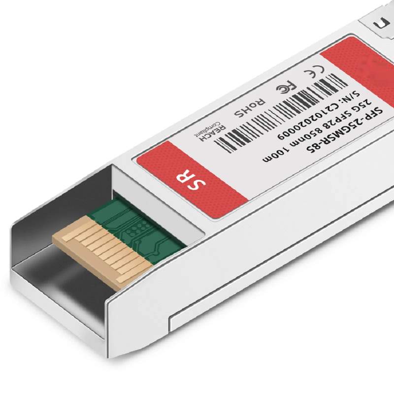 Cisco Compatible 10/25GBASE-SR SFP28 Dual-rate 850nm 100m DOM Duplex LC/UPC MMF Optical Transceiver Module
