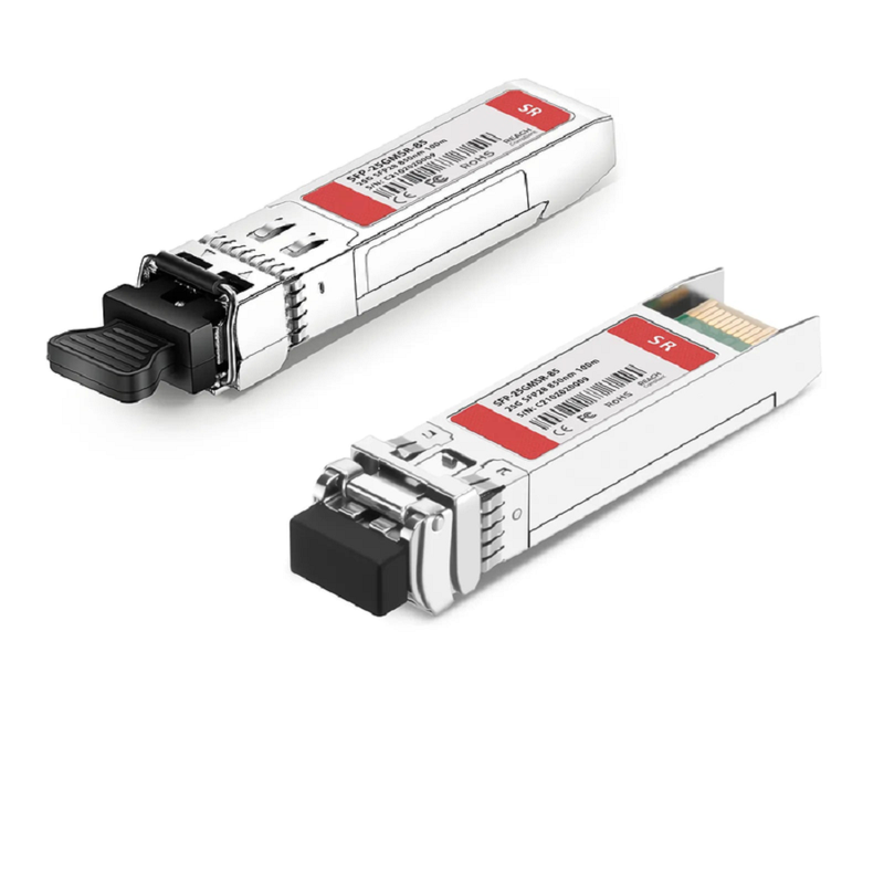 Cisco Compatible 10/25GBASE-SR SFP28 Dual-rate 850nm 100m DOM Duplex LC/UPC MMF Optical Transceiver Module