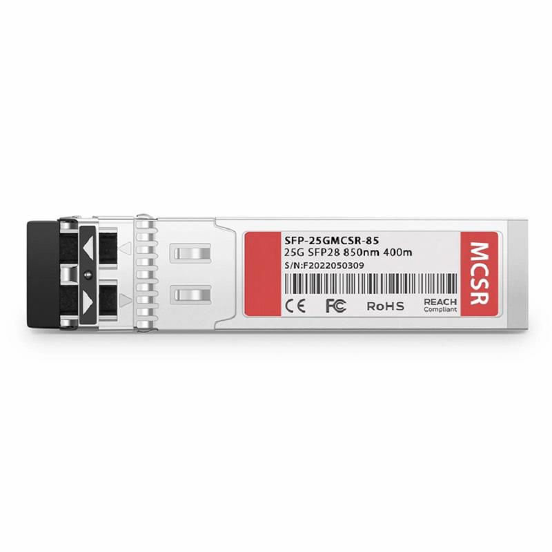 Cisco SFP-10/25G-CSR-S Compatible 10/25GBASE-CSR SFP28 Dual-rate 850nm 400m DOM Duplex LC/UPC MMF Optical Transceiver Module