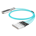 10m (33ft) Arista Networks Compatible 400G OSFP 8 x 50G PAM4 Finned Top to 4 x 100G QSFP28 4 x 25G NRZ Active Optical Breakout Cable