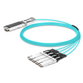 20m (66ft) Arista Networks Compatible 400G OSFP 8 x 50G PAM4 Finned Top to 4 x 100G QSFP28 4 x 25G NRZ Active Optical Breakout Cable