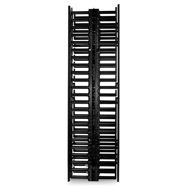 Vertical Dual Sided Cable Manager, 45RU, Bend Radius Finger, 4.9 in. Wide