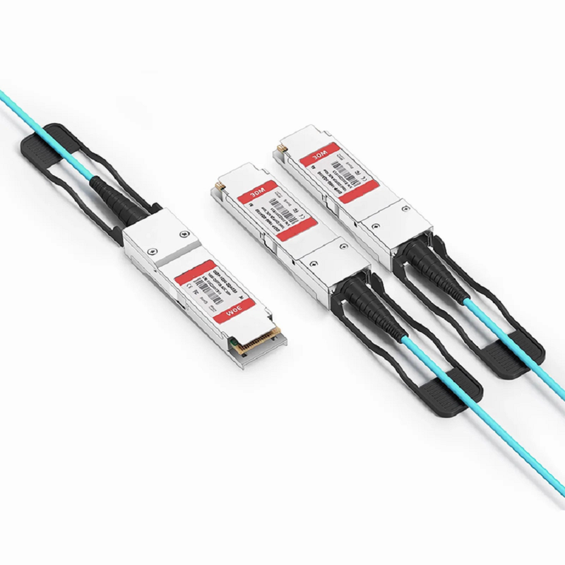 10m (33ft) Cisco Compatible 100G QSFP28 4 x 25G NRZ to 2 x 50G QSFP28 2 x 25G NRZ Active Optical Breakout Cable