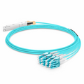 25m (82ft) Generic Compatible 200G QSFP-DD 8 x 25G NRZ to 8 x 25G LC Duplex Active Optical Breakout Cable