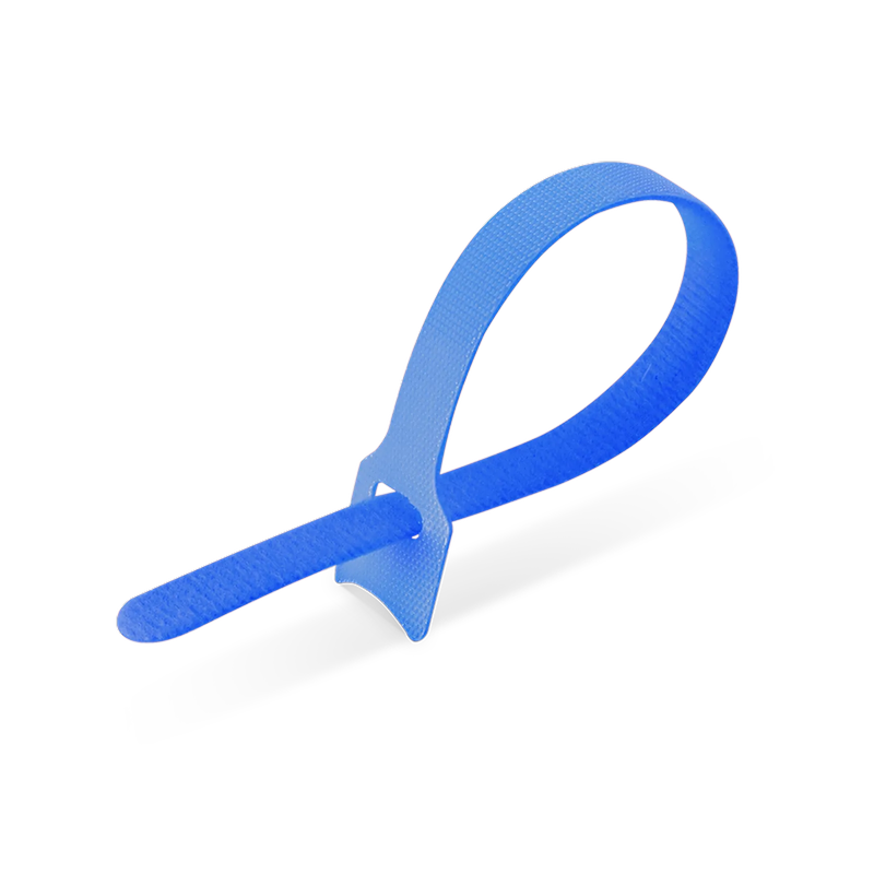 100Pcs/Pack 8in.L x 0.5in.W T-type Reusable Cable Ties, Blue
