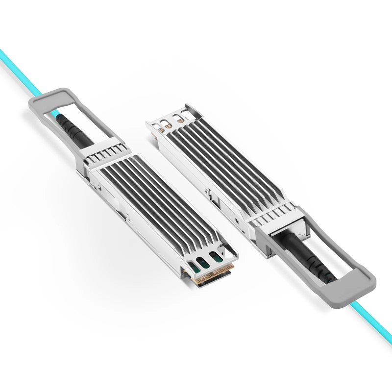 20m (66ft) NVIDIA/Mellanox Compatible 800G OSFP 8 x 100G PAM4 Finned Top Ethernet Active Optical Cable
