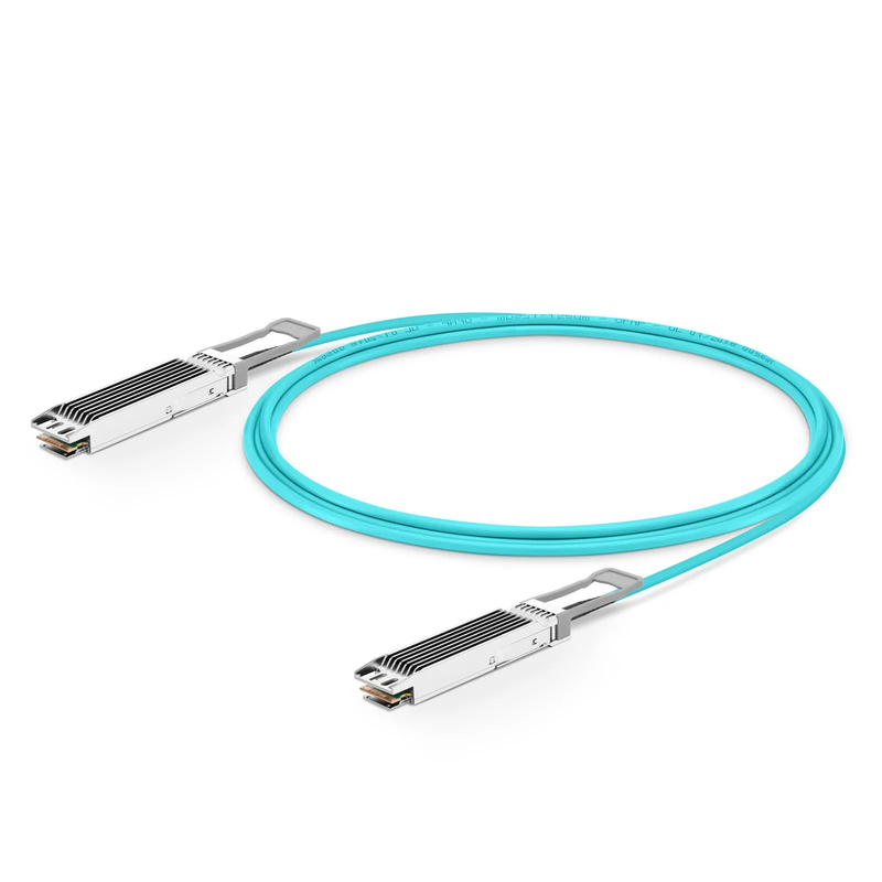10m (33ft) NVIDIA/Mellanox Compatible 800G OSFP 8 x 100G PAM4 Finned Top Ethernet Active Optical Cable