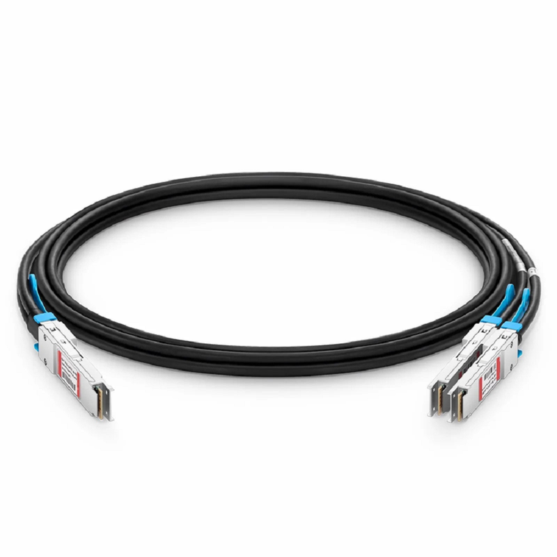 3m (10ft) Cisco Compatible 100G QSFP28 4 x 25G NRZ to 2 x 50G QSFP28 2 x 25G NRZ Active Direct Attach Copper Breakout Cable