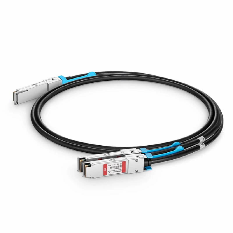 3m (10ft) Cisco Compatible 100G QSFP28 4 x 25G NRZ to 2 x 50G QSFP28 2 x 25G NRZ Active Direct Attach Copper Breakout Cable