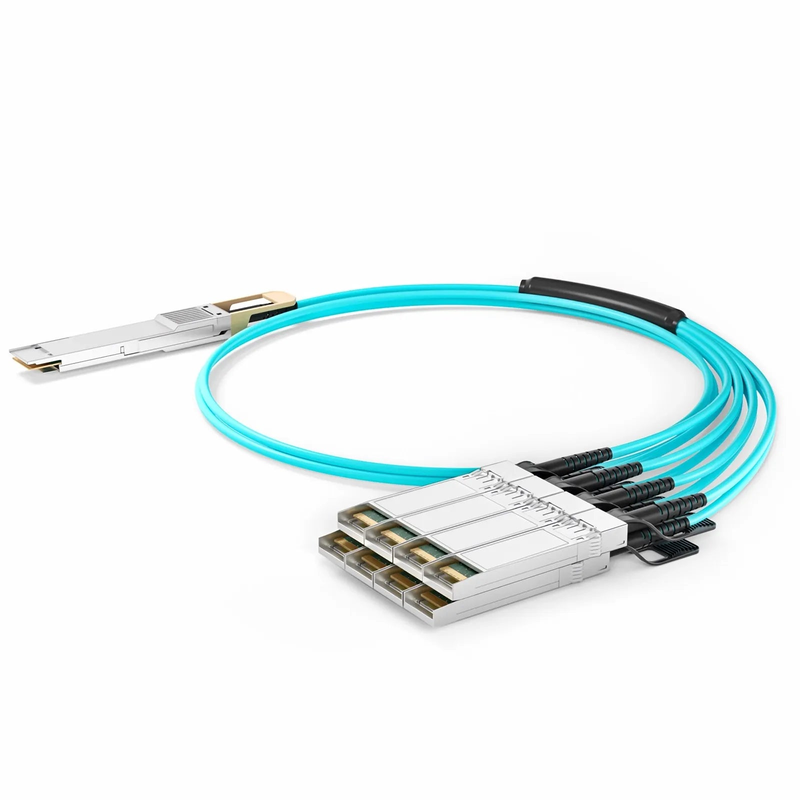 1m (3ft) Arista Networks Compatible 200G QSFP-DD 8 x 25G NRZ to 8 x 25G SFP28 25G NRZ Active Optical Breakout Cable