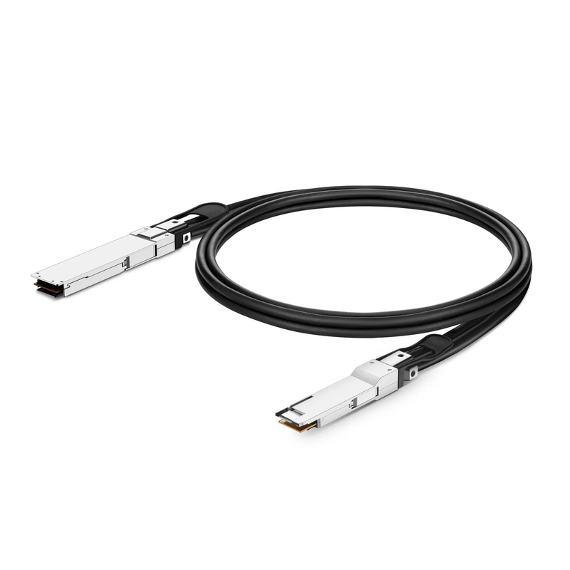 3m (10ft) Broadcom Compatible 400G OSFP 8 x 50G PAM4 Flat Top to 400G QSFP-DD 8 x 50G PAM4 Passive Direct Attach Copper Twinax Cable
