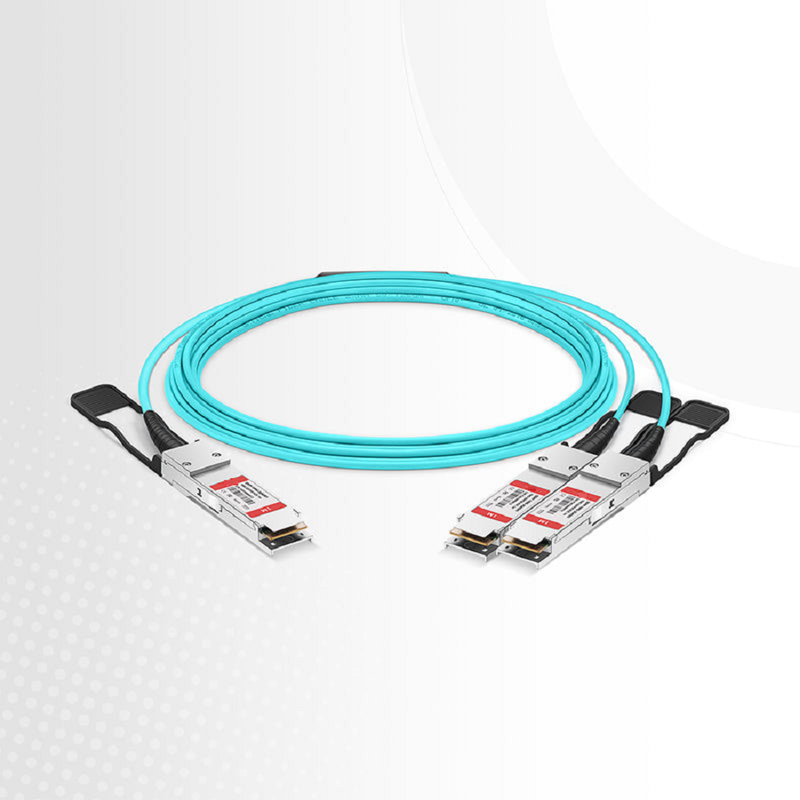 3m (10ft) Cisco Compatible 100G QSFP28 4 x 25G NRZ to 2 x 50G QSFP28 2 x 25G NRZ Active Optical Breakout Cable