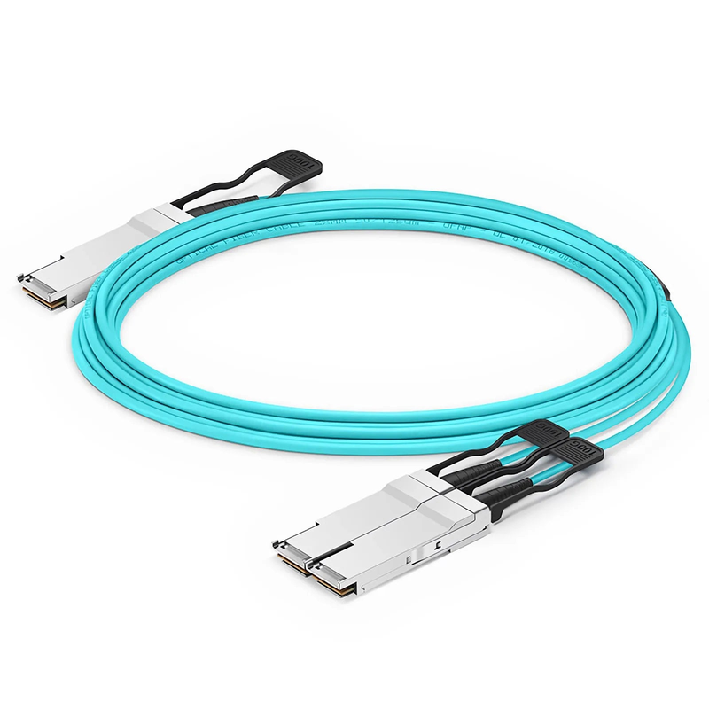 100m (328ft) Cisco Compatible 100G QSFP28 4 x 25G NRZ to 2 x 50G QSFP28 2 x 25G NRZ Active Optical Breakout Cable