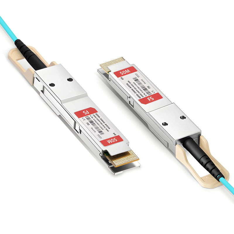 50m (164ft) Dell Compatible 200G QSFP-DD 8 x 25G NRZ Active Optical Cable