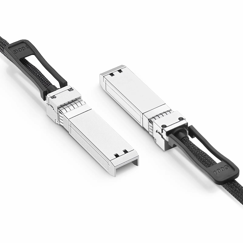 0.5m (2ft) Generic Compatible 100G SFP112 PAM4 Passive Direct Attach Copper Twinax Cable